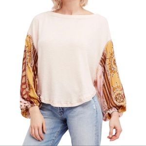 FREE PEOPLE We The Free Blossom Thermal Top In Rose